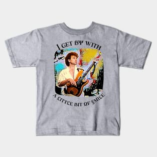 I get by with a little bit of SMILE (bass guitar player) Kids T-Shirt